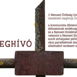 A kommunista diktatúrák áldozatainak emléknapja, okos parcellakő avatás